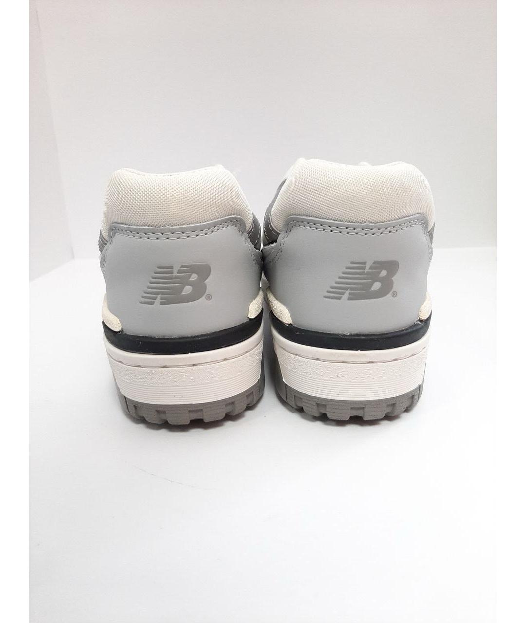 NEW BALANCE Белые кожаные низкие кроссовки / кеды, фото 4