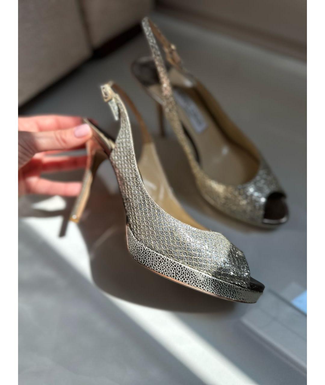 JIMMY CHOO Бежевые босоножки, фото 2