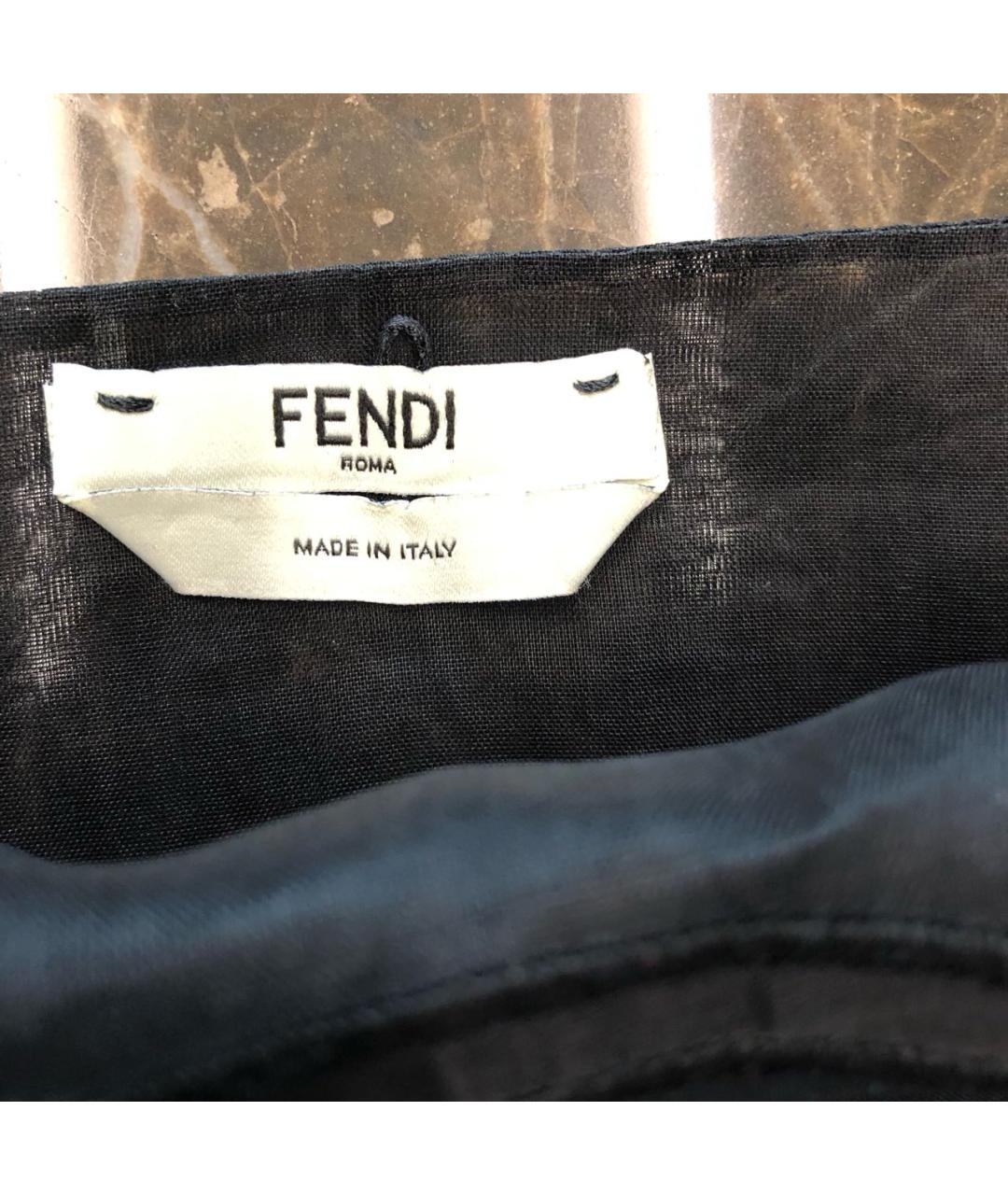 FENDI Черная блузы, фото 4