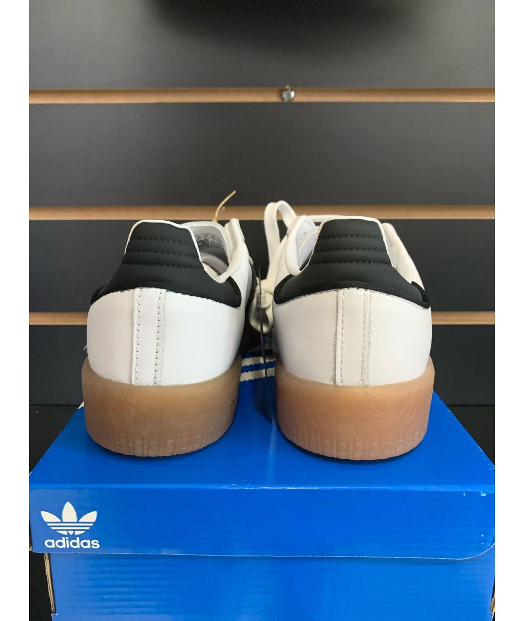 ADIDAS Белые кожаные кеды, фото 4