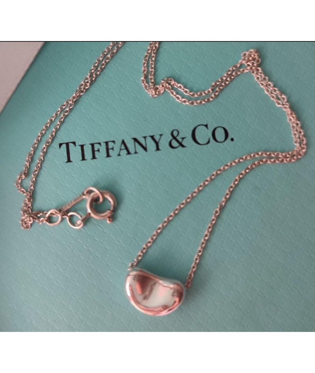 TIFFANY&CO Белая серебряная подвеска, фото 5