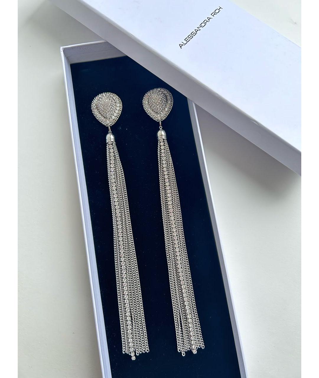 ALESSANDRA RICH Серебряные металлические серьги, фото 3
