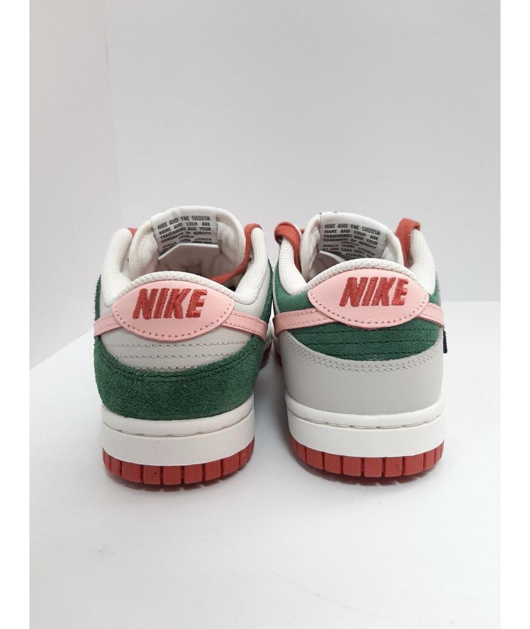 NIKE Зеленые замшевые кроссовки, фото 4