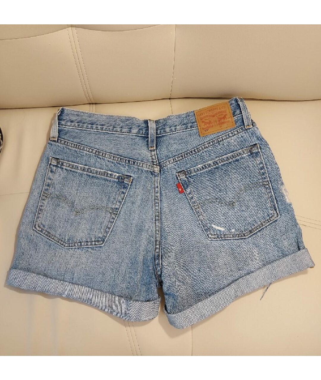 LEVI'S Голубые хлопковые шорты, фото 2