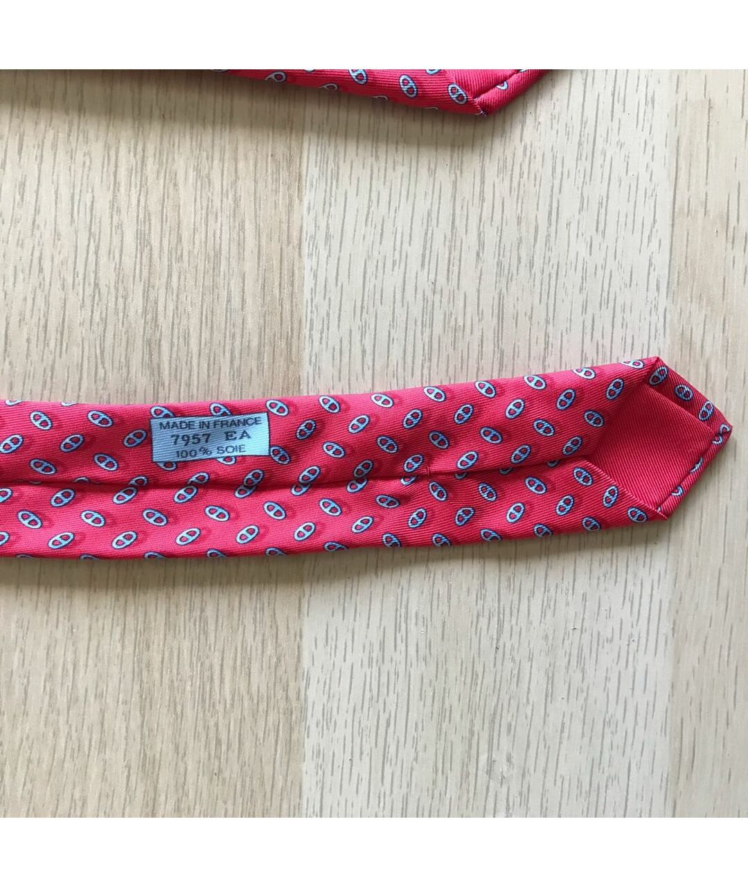 HERMES PRE-OWNED Красный шелковый галстук, фото 6