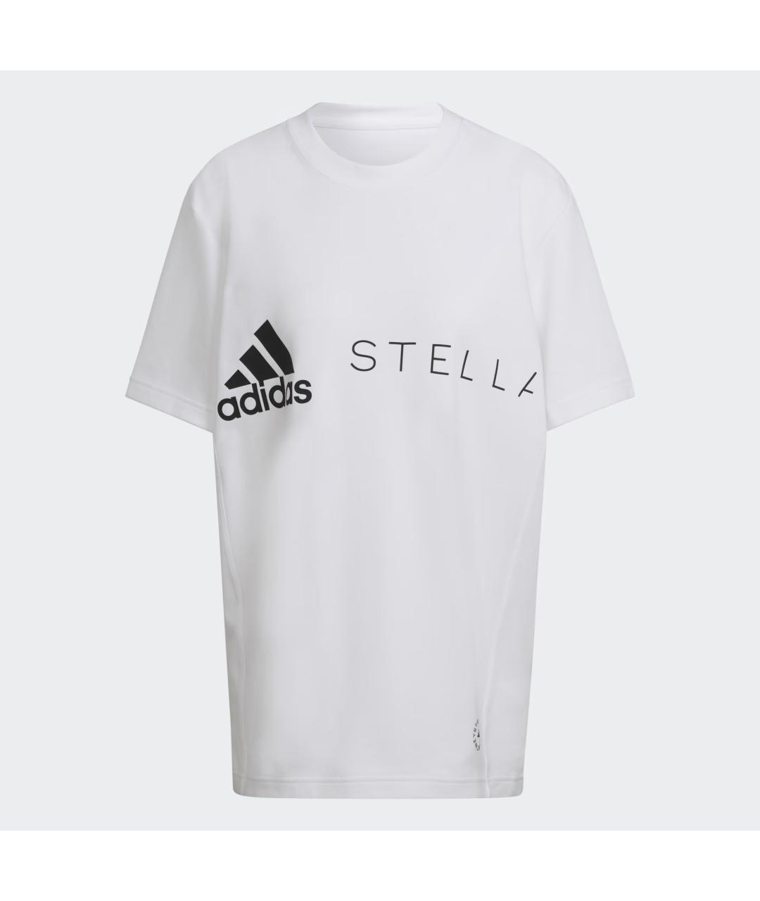 ADIDAS BY STELLA MCCARTNEY Белая хлопковая футболка, фото 8