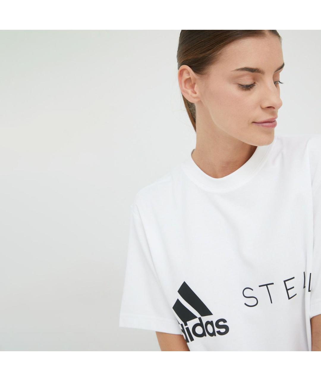 ADIDAS BY STELLA MCCARTNEY Белая хлопковая футболка, фото 6