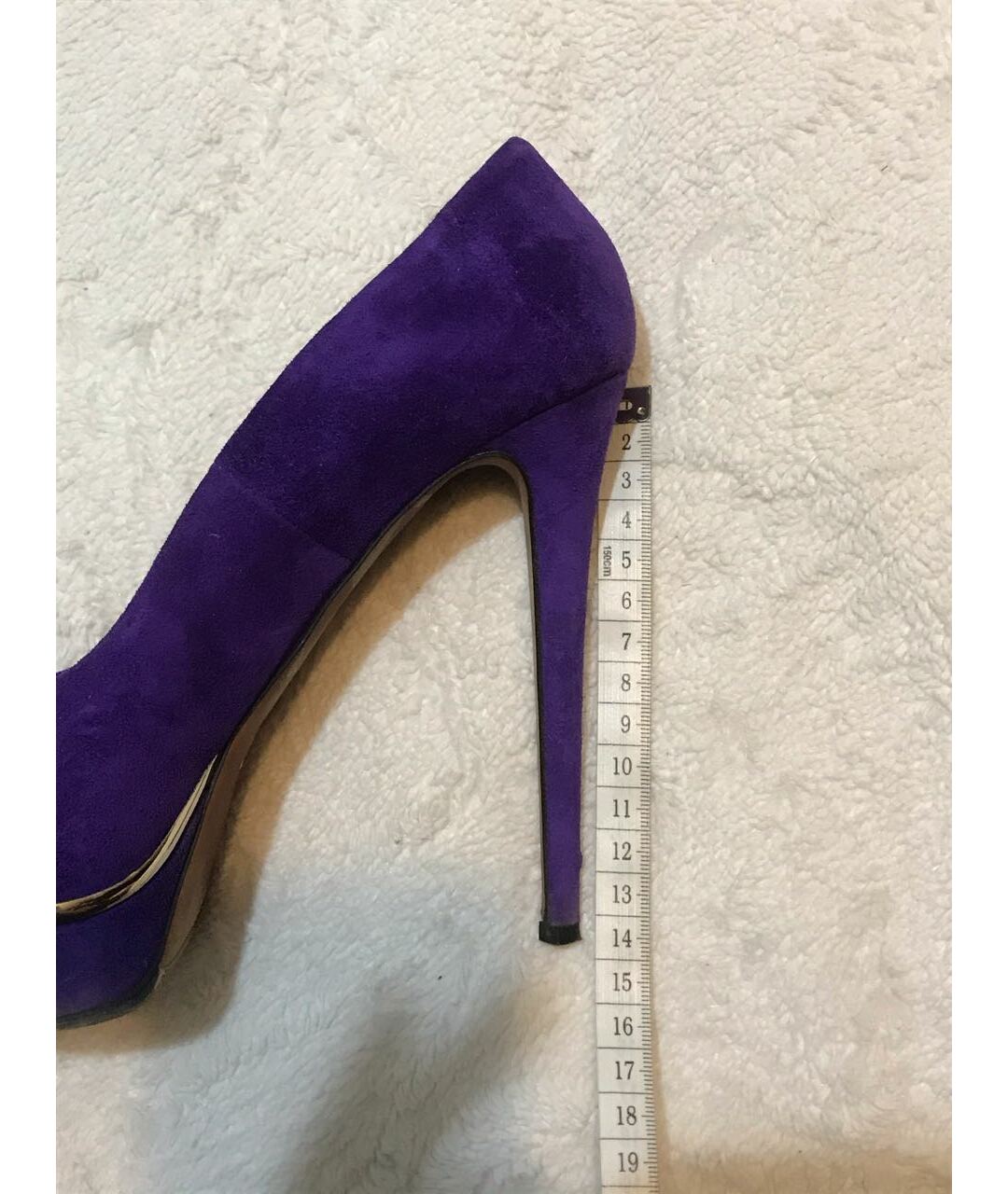 LE SILLA Фиолетовые бархатные туфли, фото 7