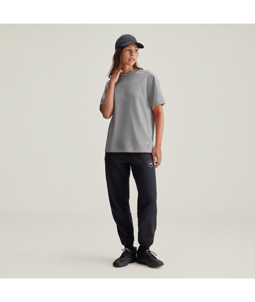 ADIDAS BY STELLA MCCARTNEY Серая хлопковая футболка, фото 6