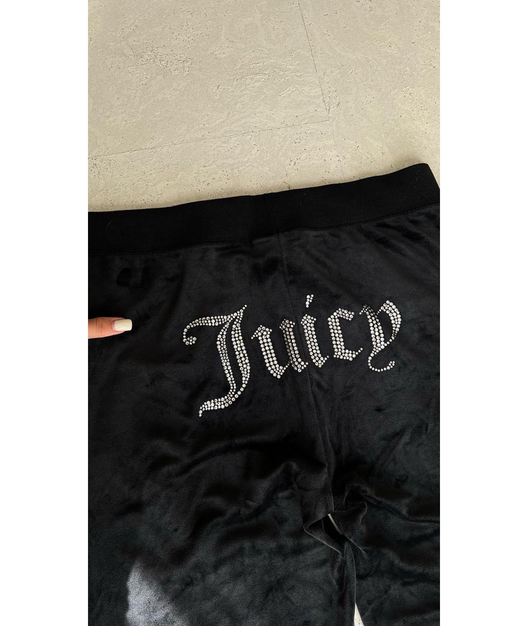 JUICY COUTURE Черные полиэстеровые спортивные брюки и шорты, фото 4