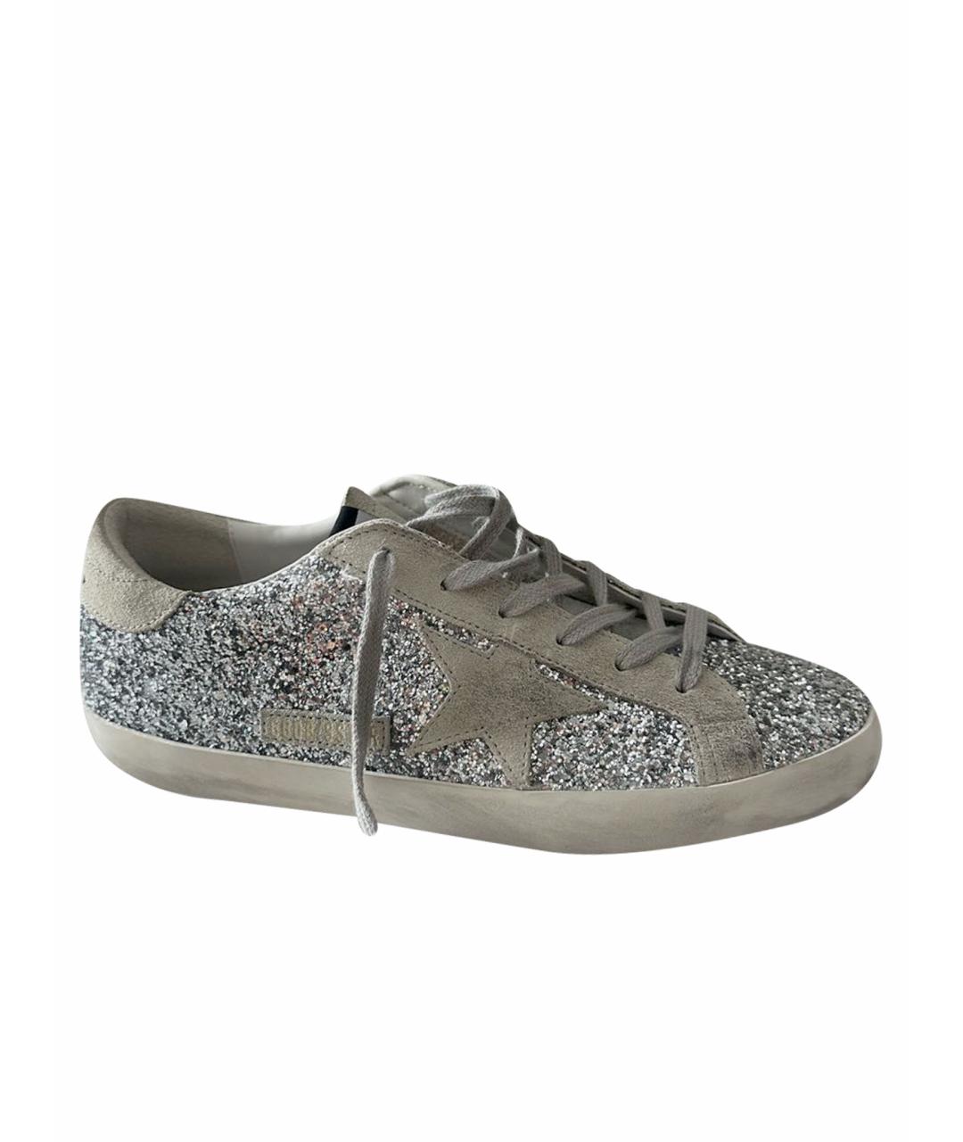 GOLDEN GOOSE DELUXE BRAND Серебряные кеды, фото 1
