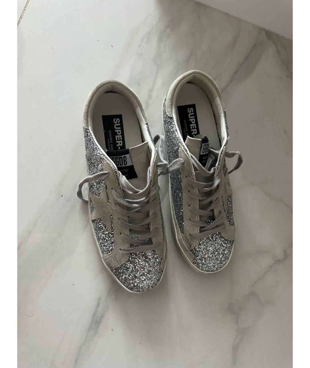 GOLDEN GOOSE DELUXE BRAND Серебряные кеды, фото 3
