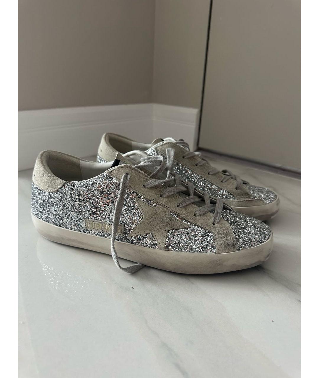 GOLDEN GOOSE DELUXE BRAND Серебряные кеды, фото 5