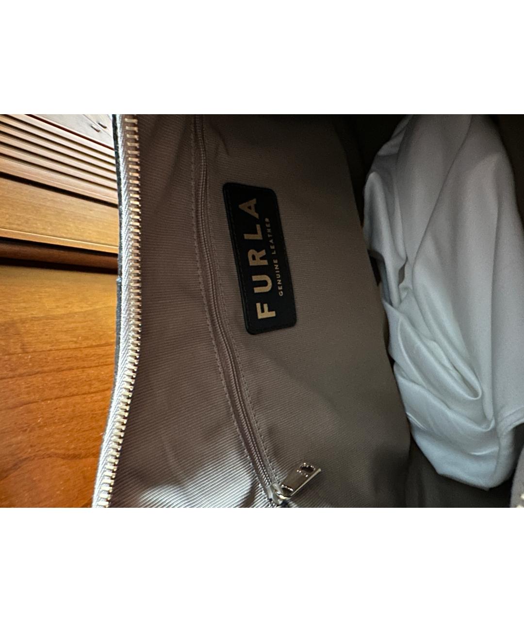 FURLA Бежевая кожаная сумка тоут, фото 5