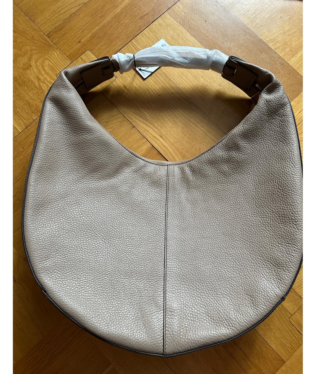 FURLA Бежевая кожаная сумка тоут, фото 2