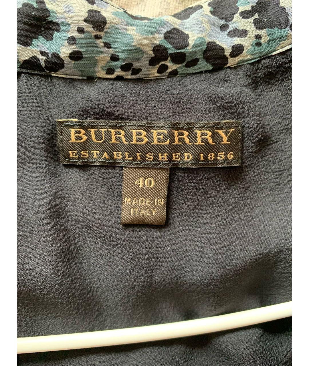 BURBERRY Мульти шелковое повседневное платье, фото 5