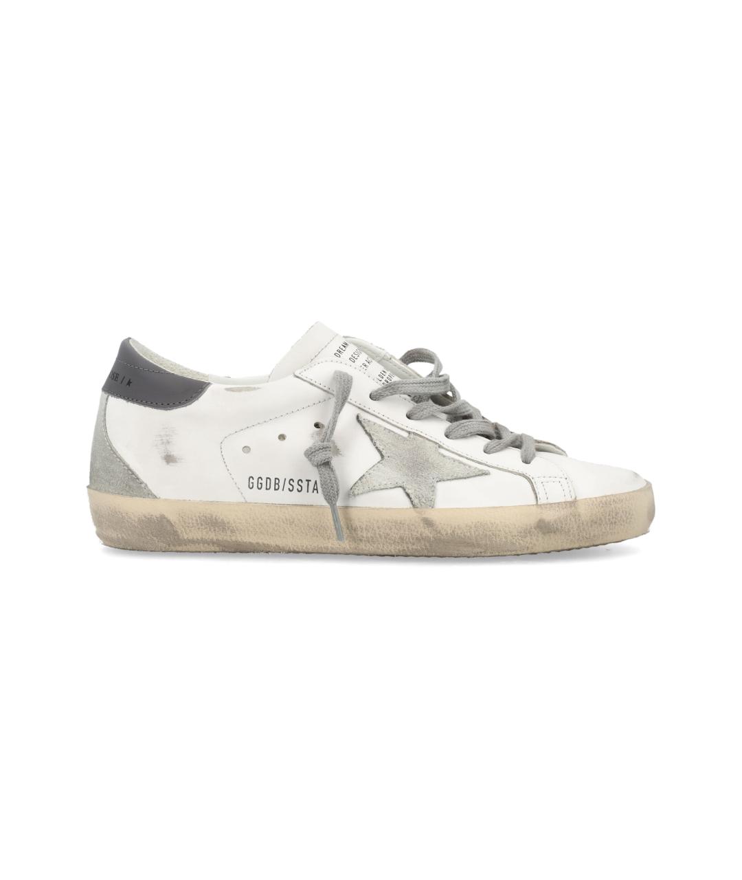 GOLDEN GOOSE DELUXE BRAND Белые кожаные кеды, фото 1