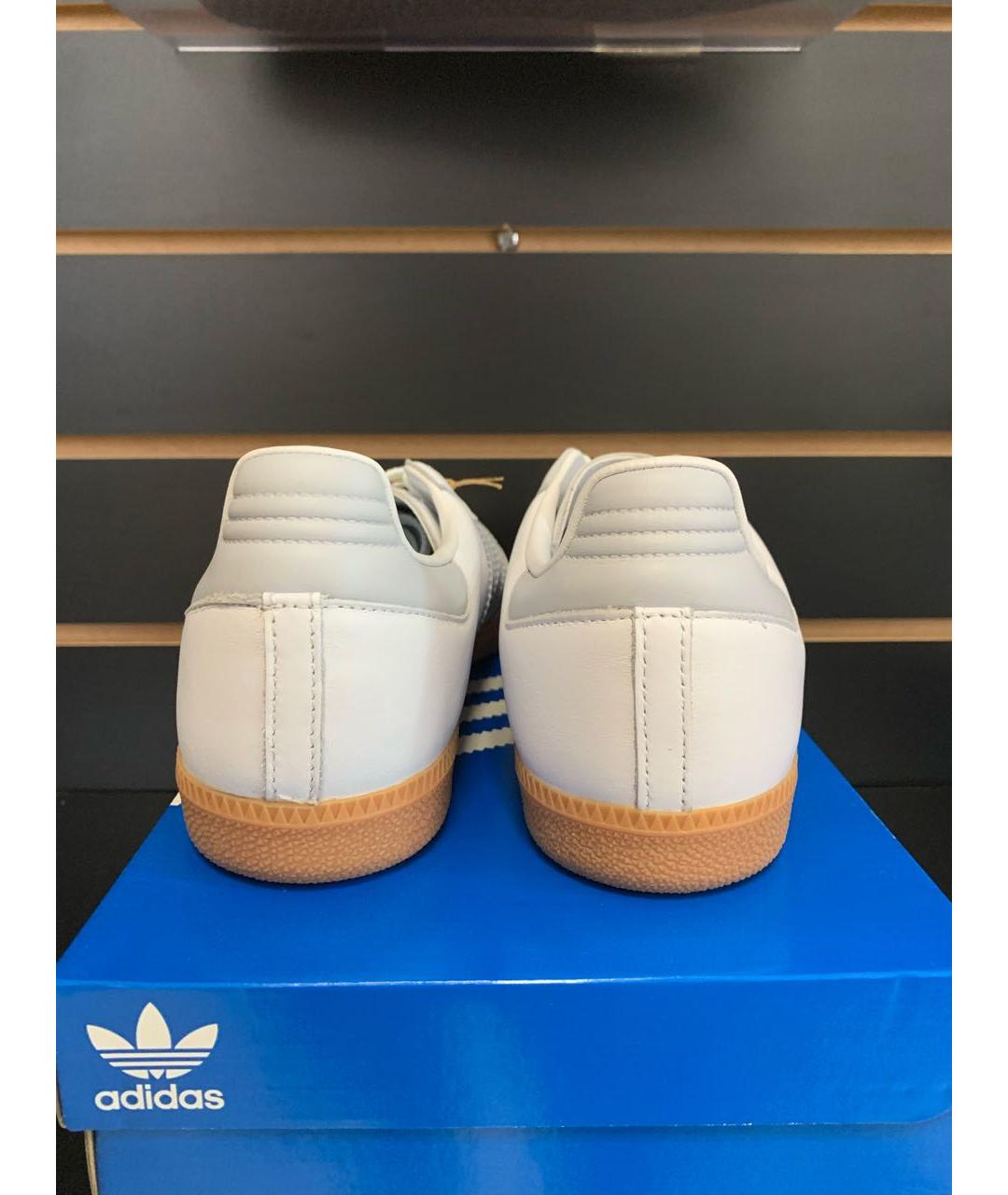 ADIDAS Белые кожаные кроссовки, фото 5