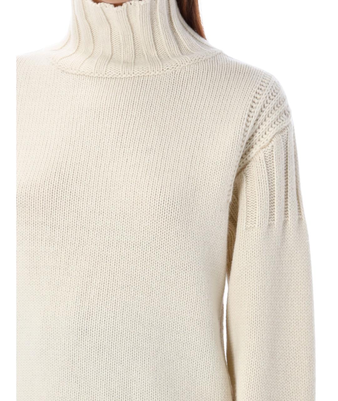 JIL SANDER Бежевый кашемировый джемпер / свитер, фото 4