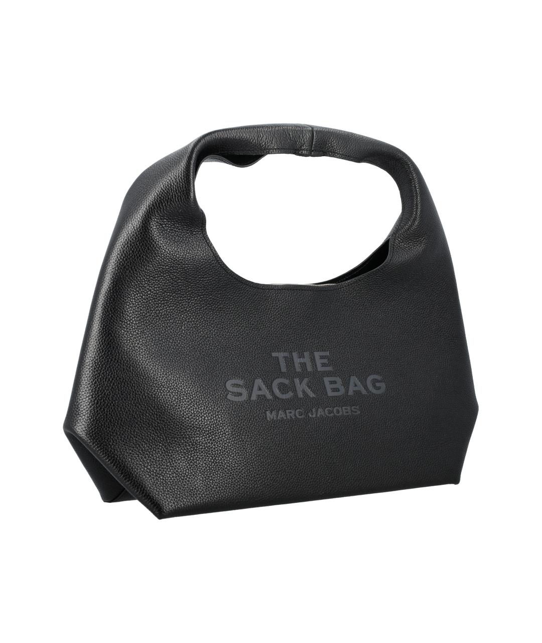 MARC JACOBS Черная кожаная сумка с короткими ручками, фото 2