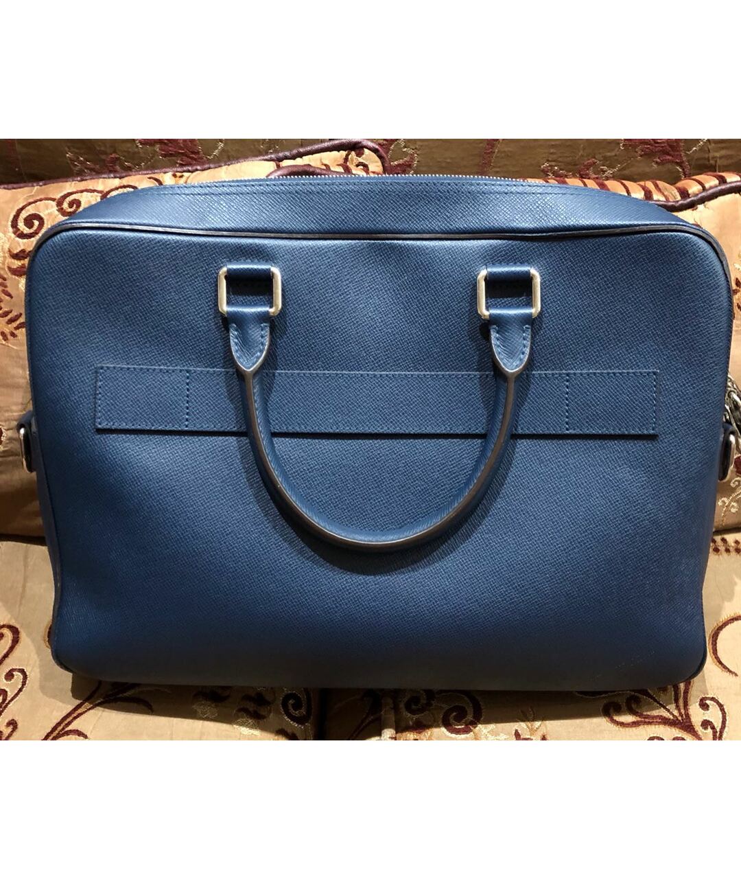 LOUIS VUITTON PRE-OWNED Синий кожаный портфель, фото 2