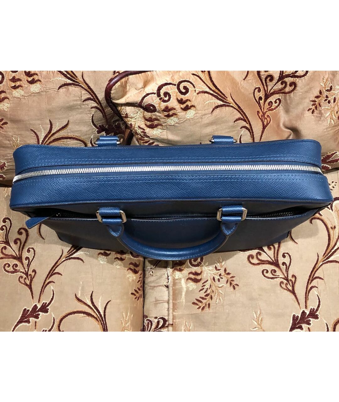 LOUIS VUITTON PRE-OWNED Синий кожаный портфель, фото 3