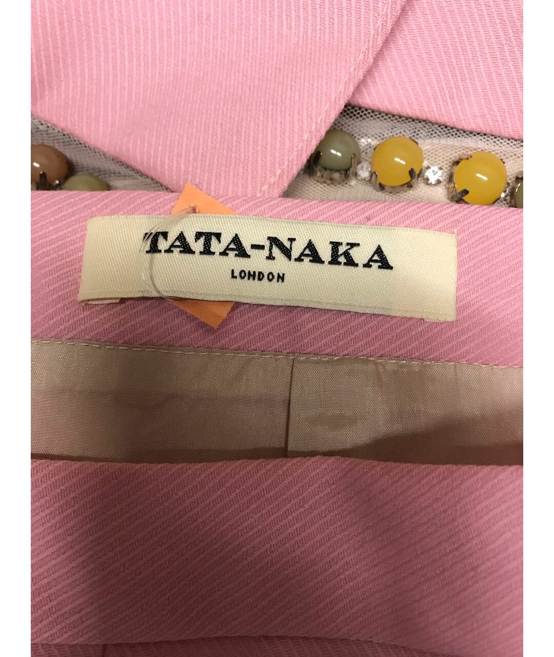 TATA NAKA Розовая шерстяная юбка миди, фото 4