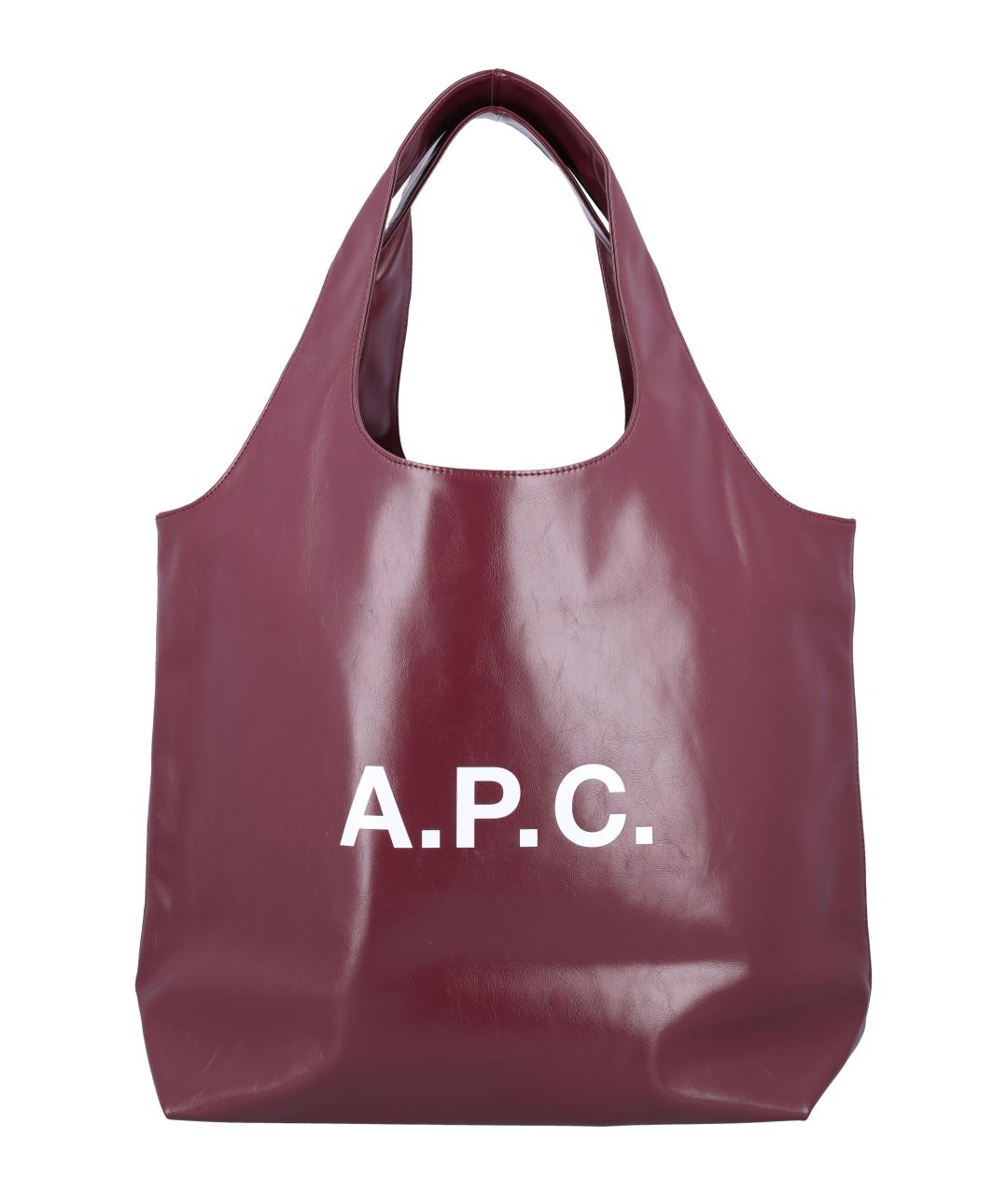 A.P.C. Бордовая сумка через плечо из искусственной кожи, фото 1