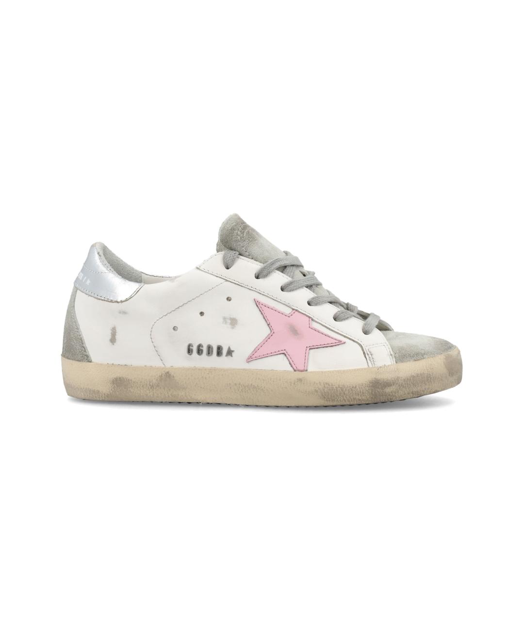 GOLDEN GOOSE DELUXE BRAND Белые кожаные кеды, фото 1