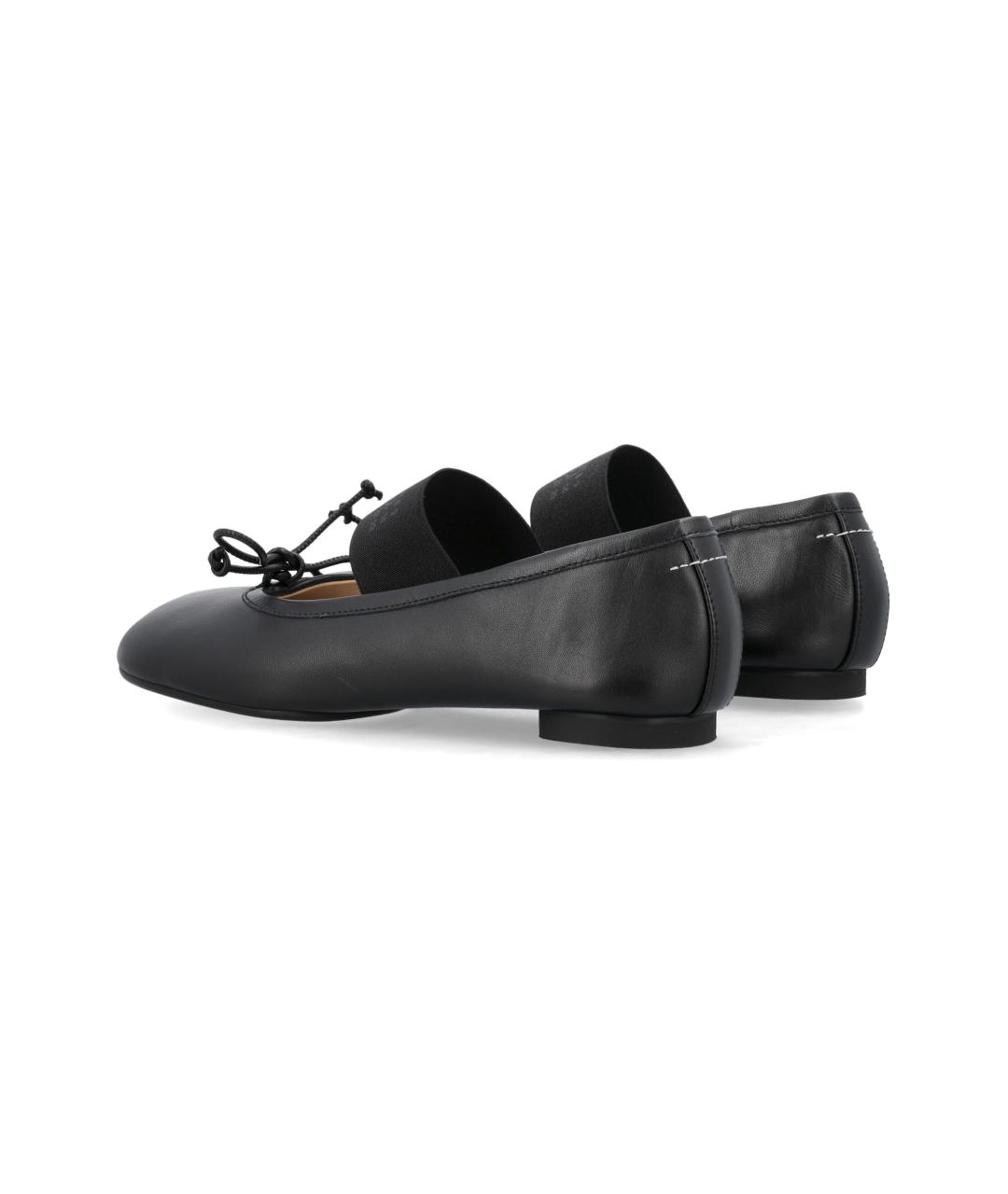 MM6 MAISON MARGIELA Черные кожаные балетки, фото 4