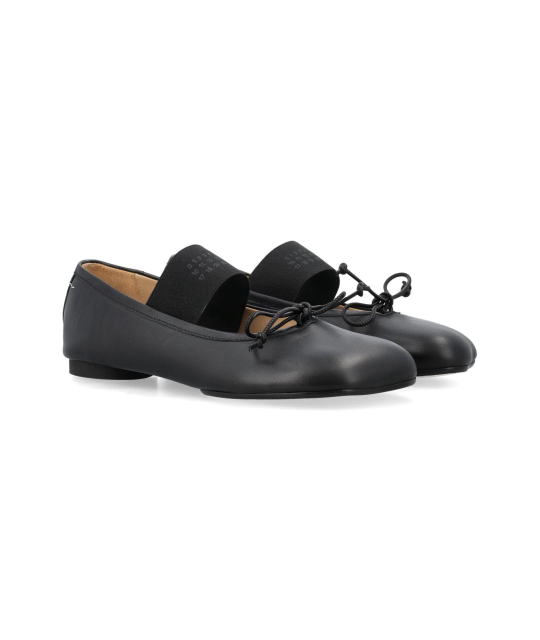 MM6 MAISON MARGIELA Черные кожаные балетки, фото 2