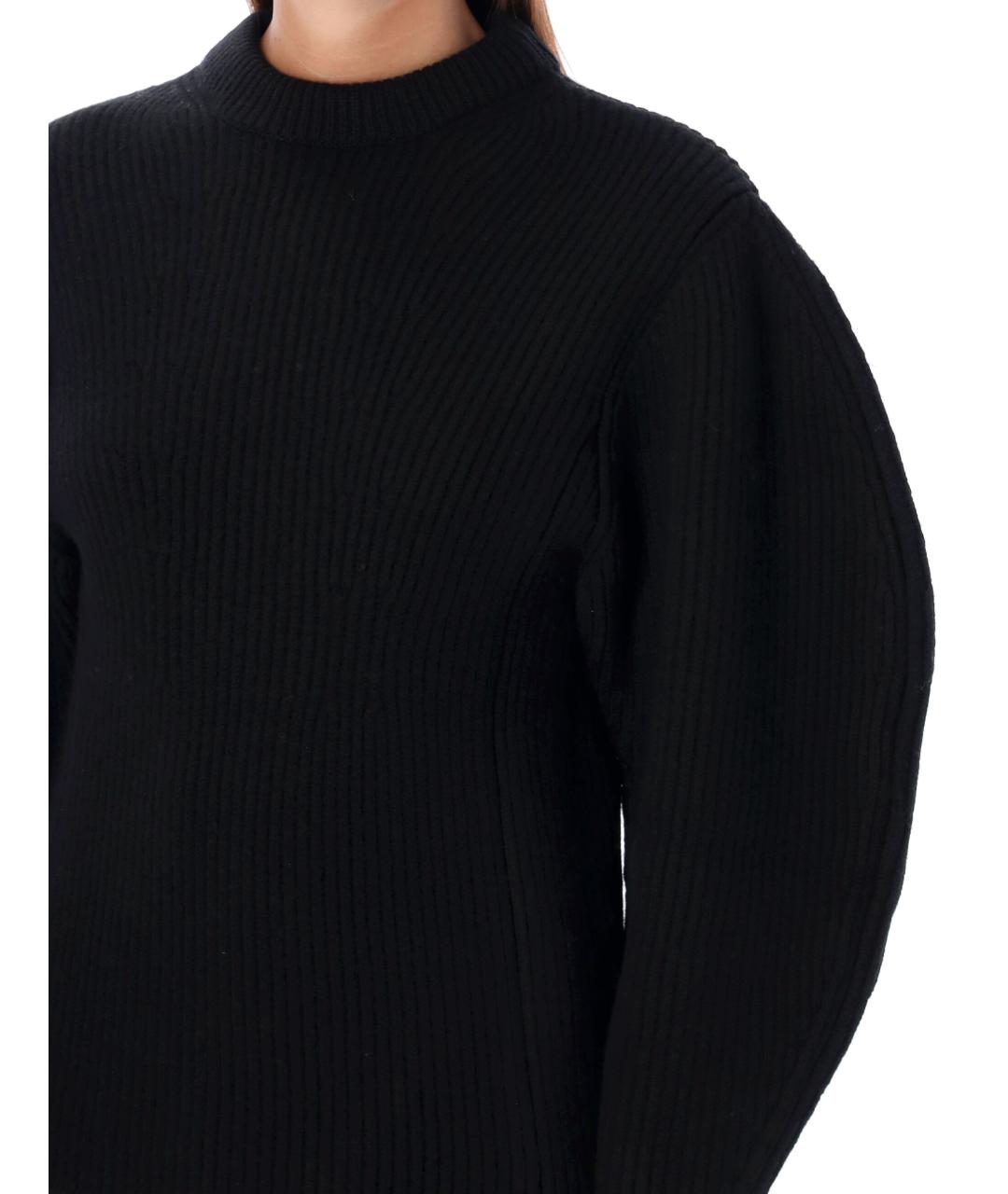 JIL SANDER Черный шерстяной джемпер / свитер, фото 4