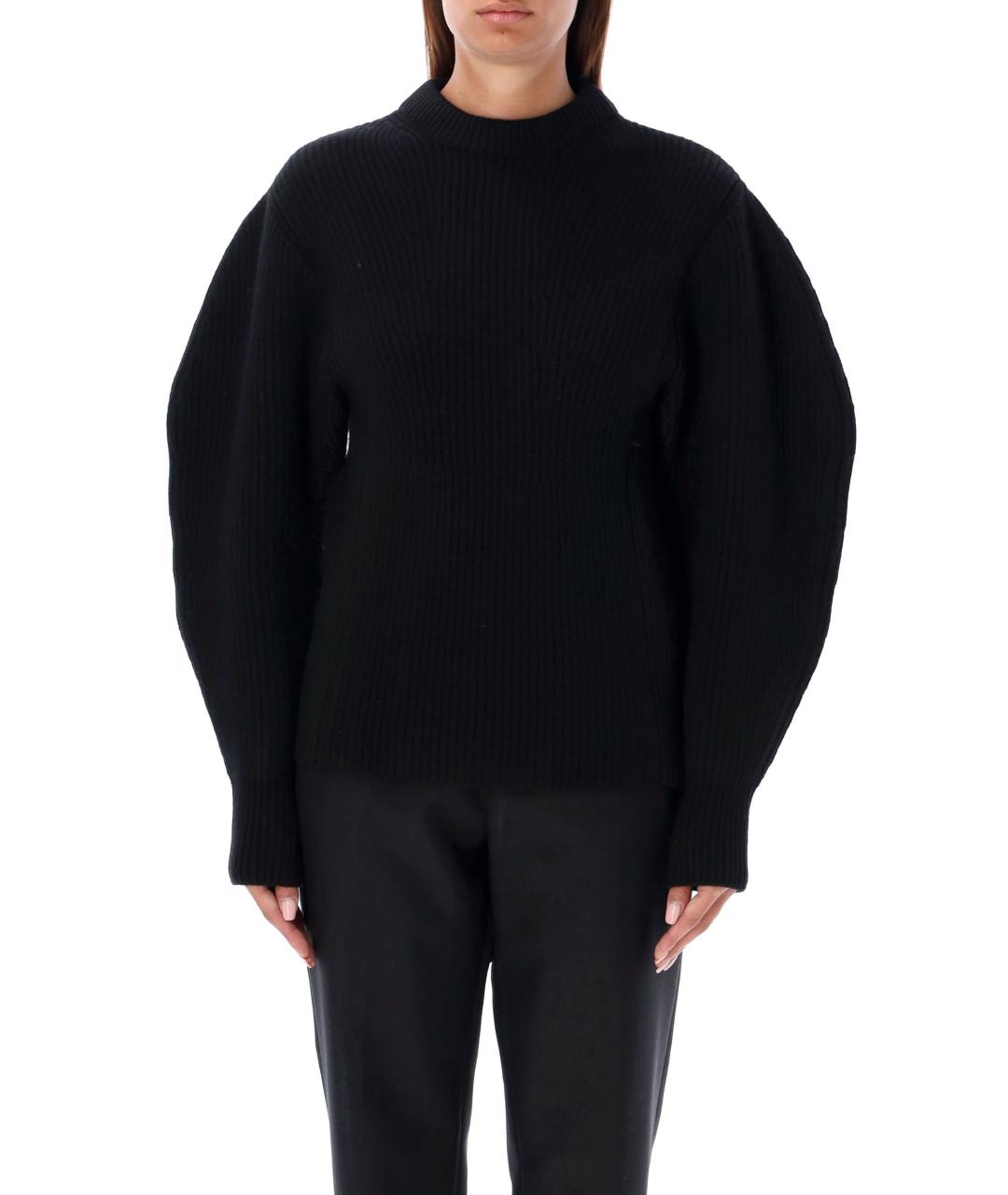 JIL SANDER Черный шерстяной джемпер / свитер, фото 2