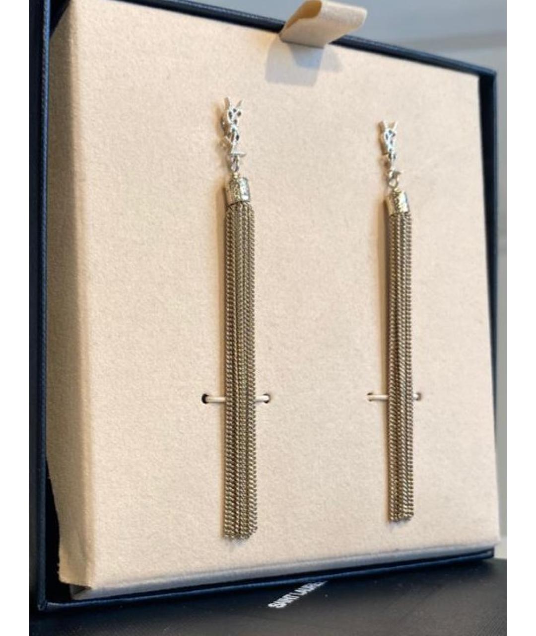 SAINT LAURENT Золотые серьги, фото 3