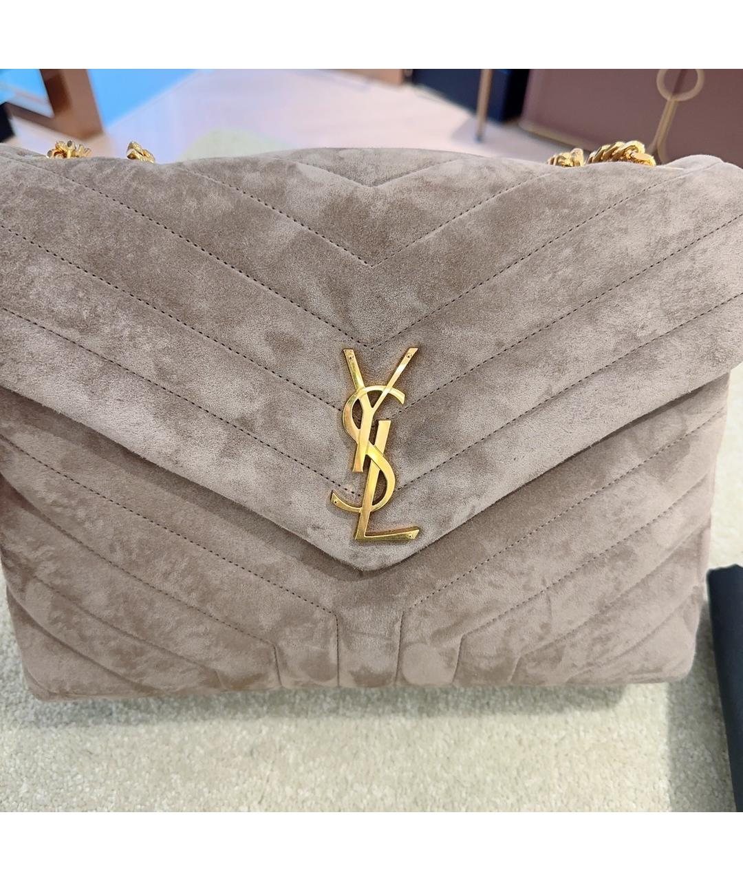 SAINT LAURENT Коричневая сумка через плечо, фото 6