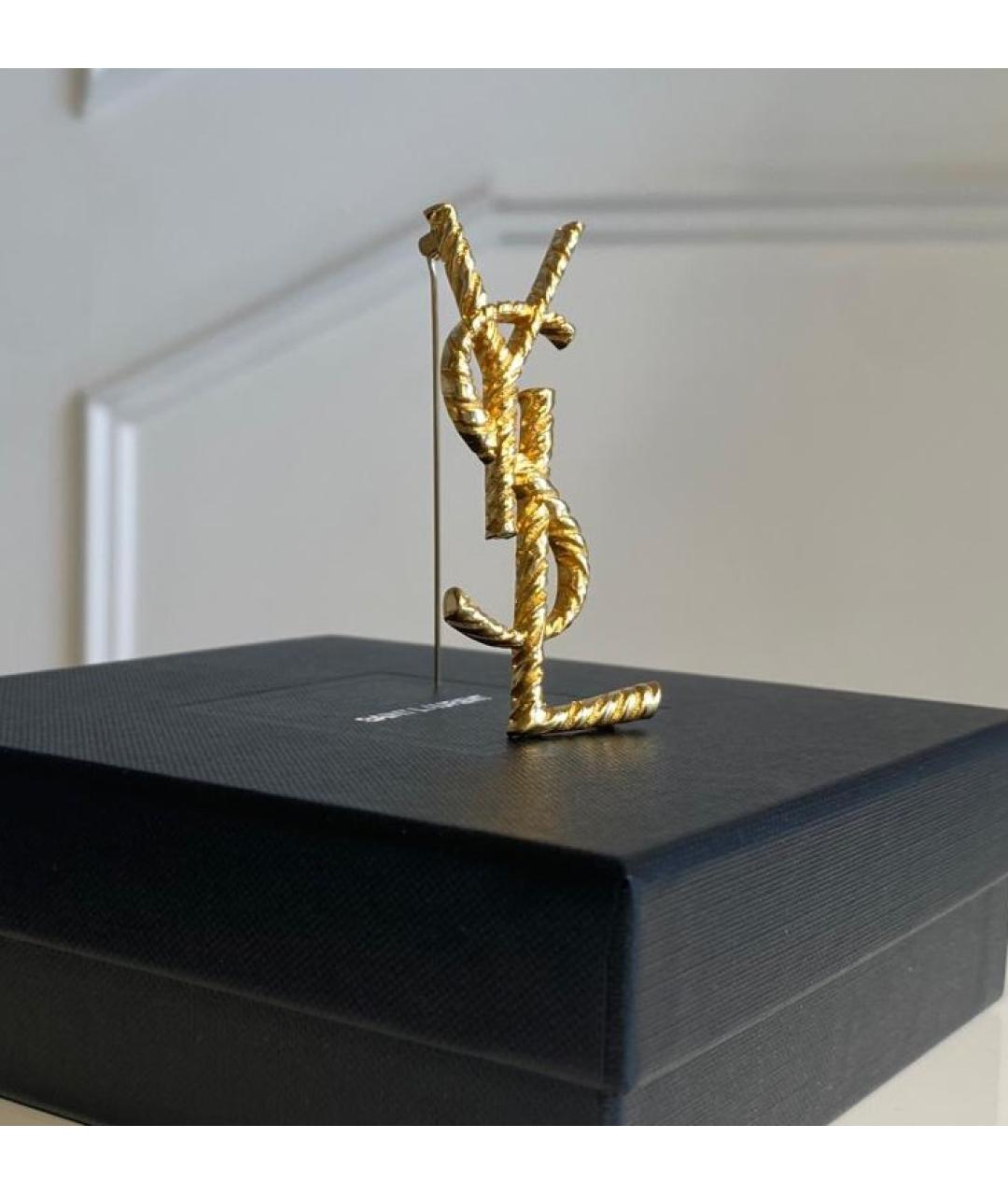 SAINT LAURENT Золотая булавка / брошь, фото 3