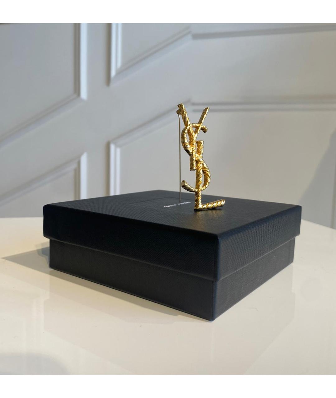 SAINT LAURENT Золотая булавка / брошь, фото 2