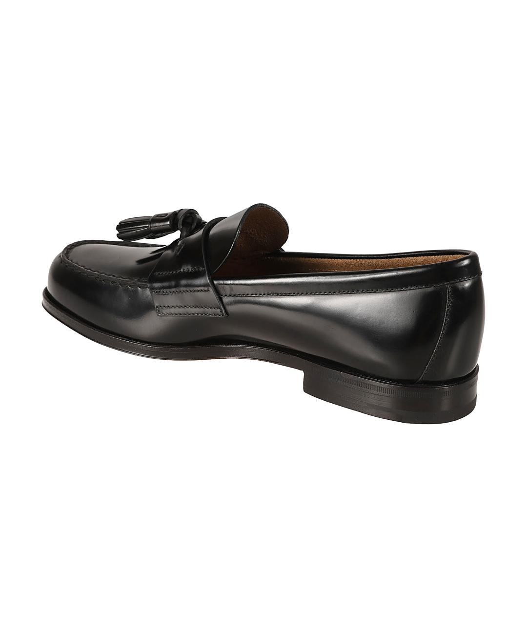 PRADA Черные кожаные лоферы, фото 3