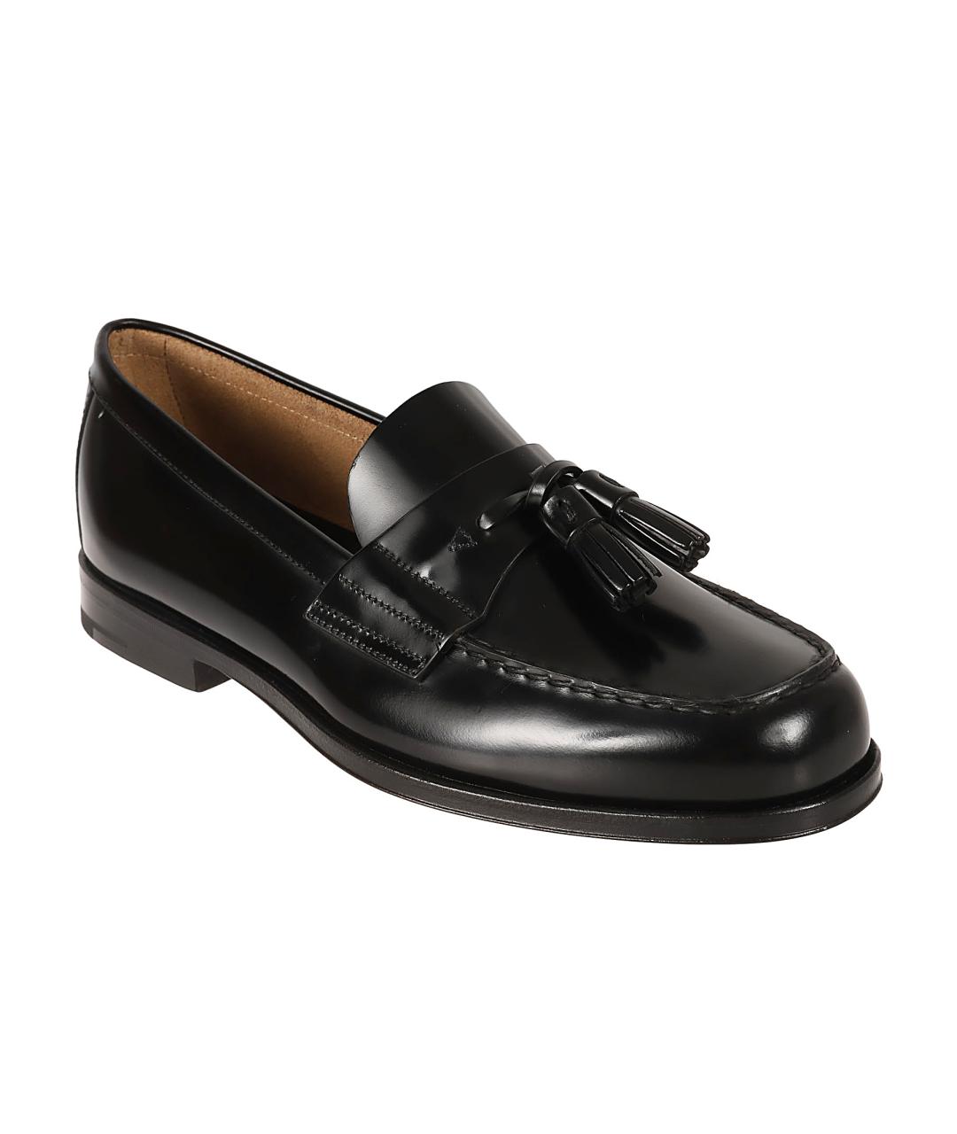 PRADA Черные кожаные лоферы, фото 2