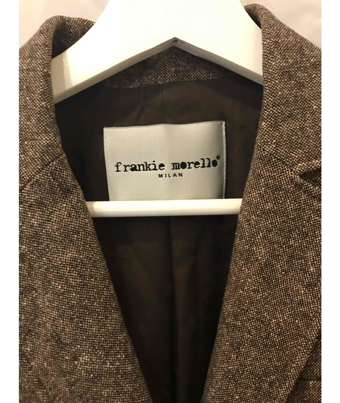 FRANKIE MORELLO Горчичный шерстяной жакет/пиджак, фото 3
