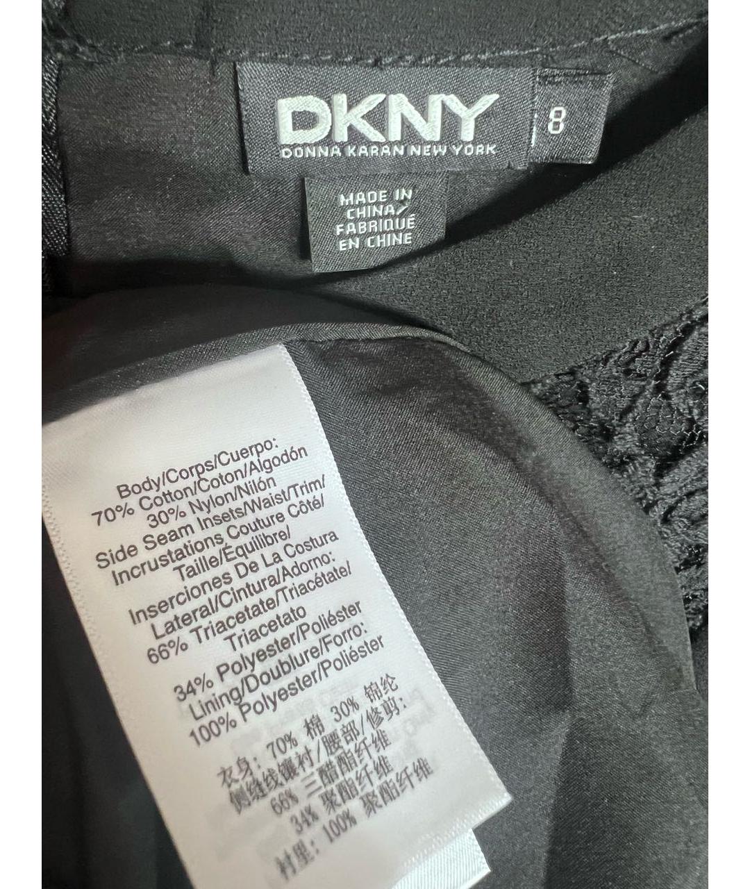 DKNY Черное повседневное платье, фото 3