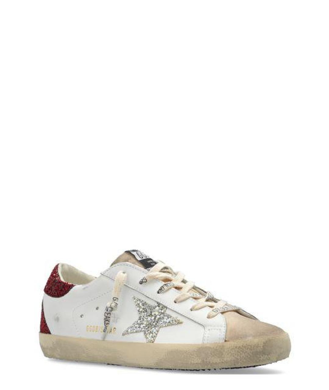 GOLDEN GOOSE DELUXE BRAND Белые кожаные кеды, фото 2