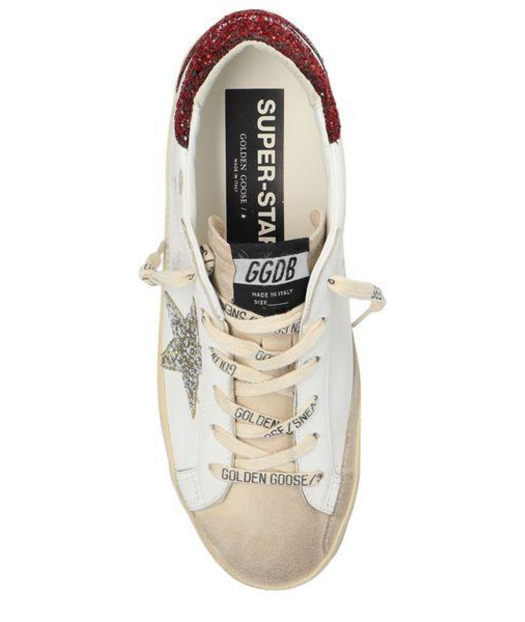 GOLDEN GOOSE DELUXE BRAND Белые кожаные кеды, фото 4