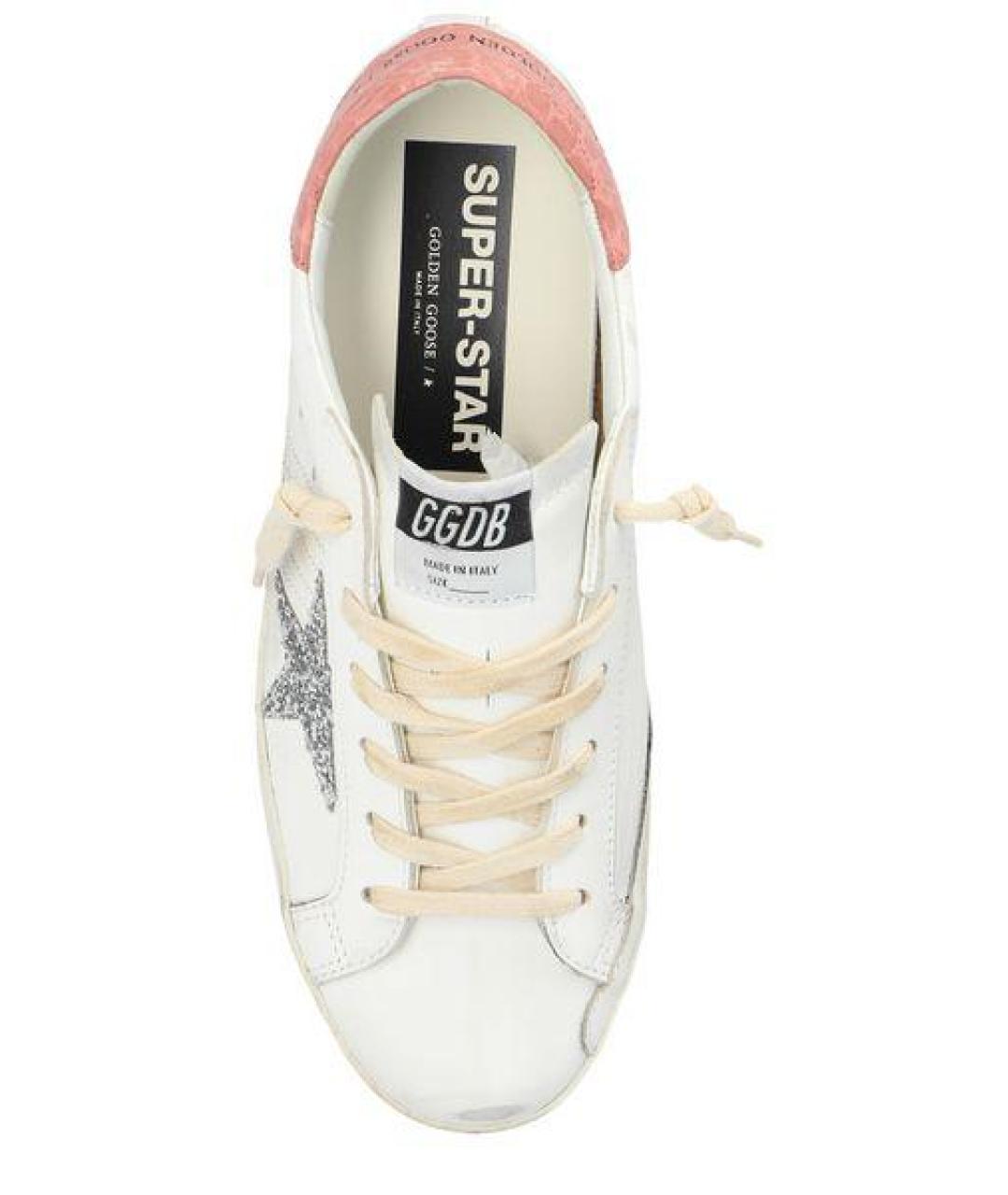 GOLDEN GOOSE DELUXE BRAND Белые кожаные кеды, фото 4