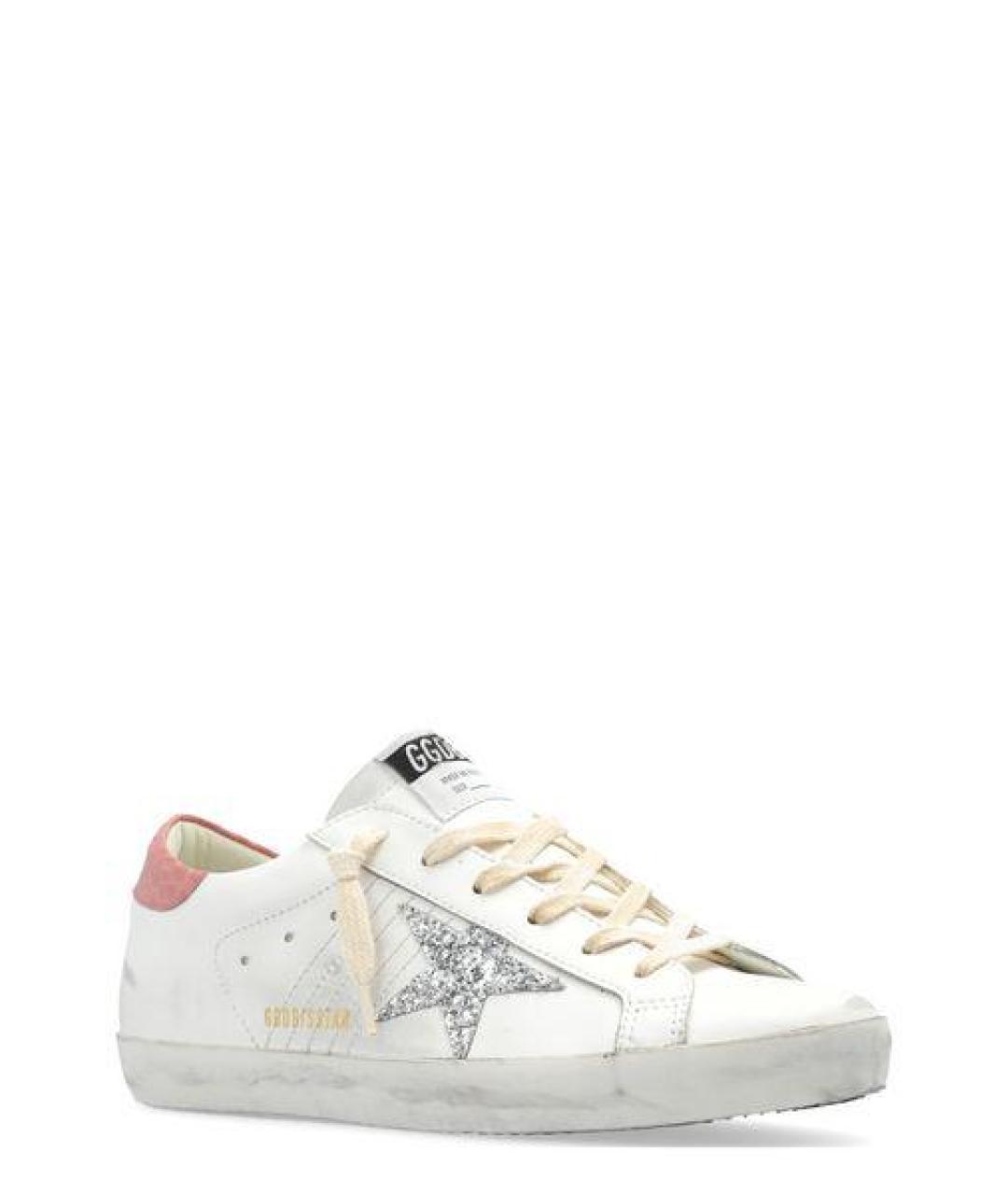 GOLDEN GOOSE DELUXE BRAND Белые кожаные кеды, фото 2