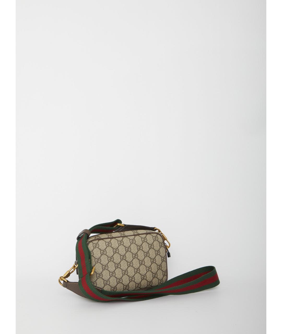 GUCCI Бежевая синтетическая сумка на плечо, фото 2