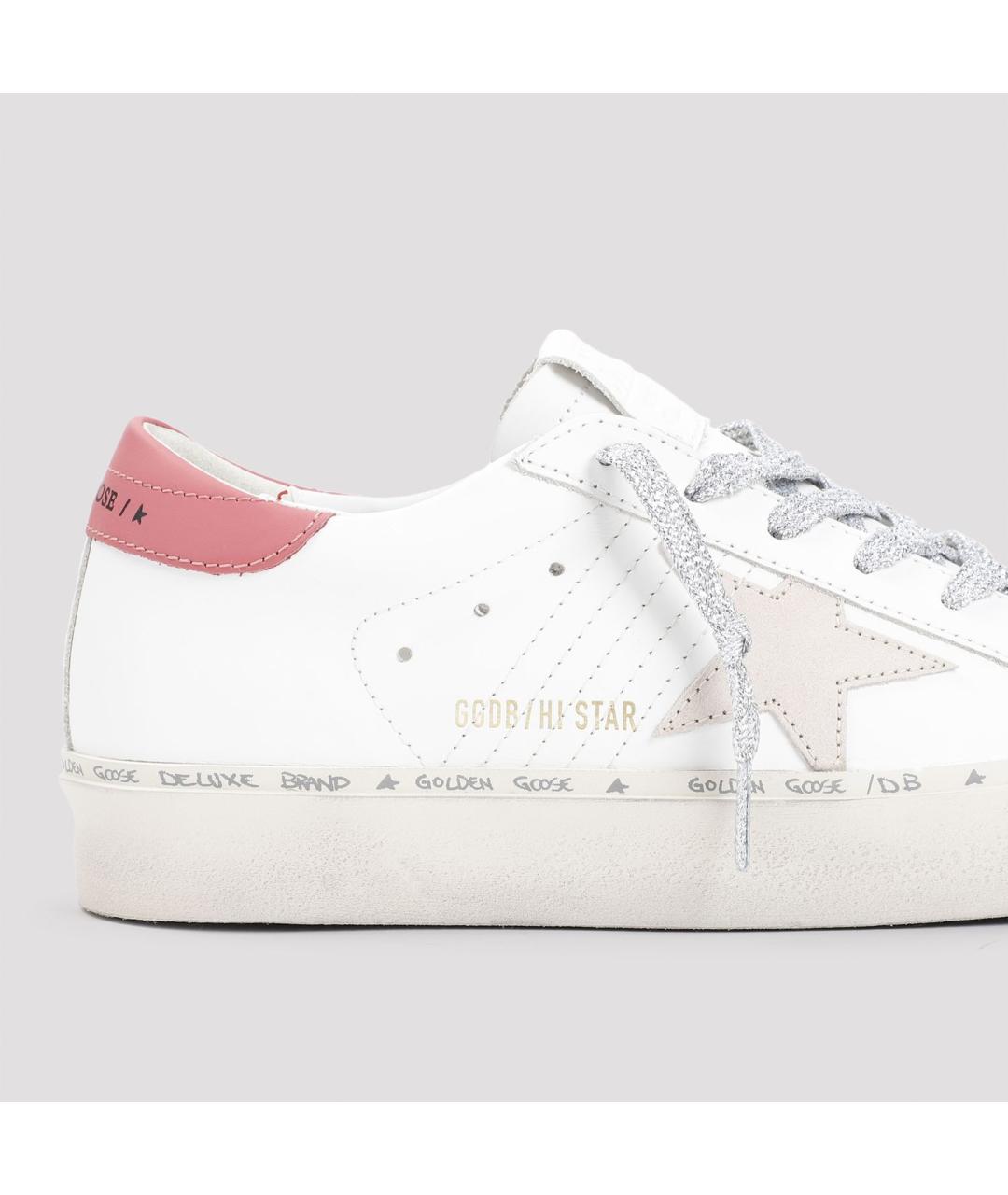 GOLDEN GOOSE DELUXE BRAND Белые кожаные кеды, фото 5