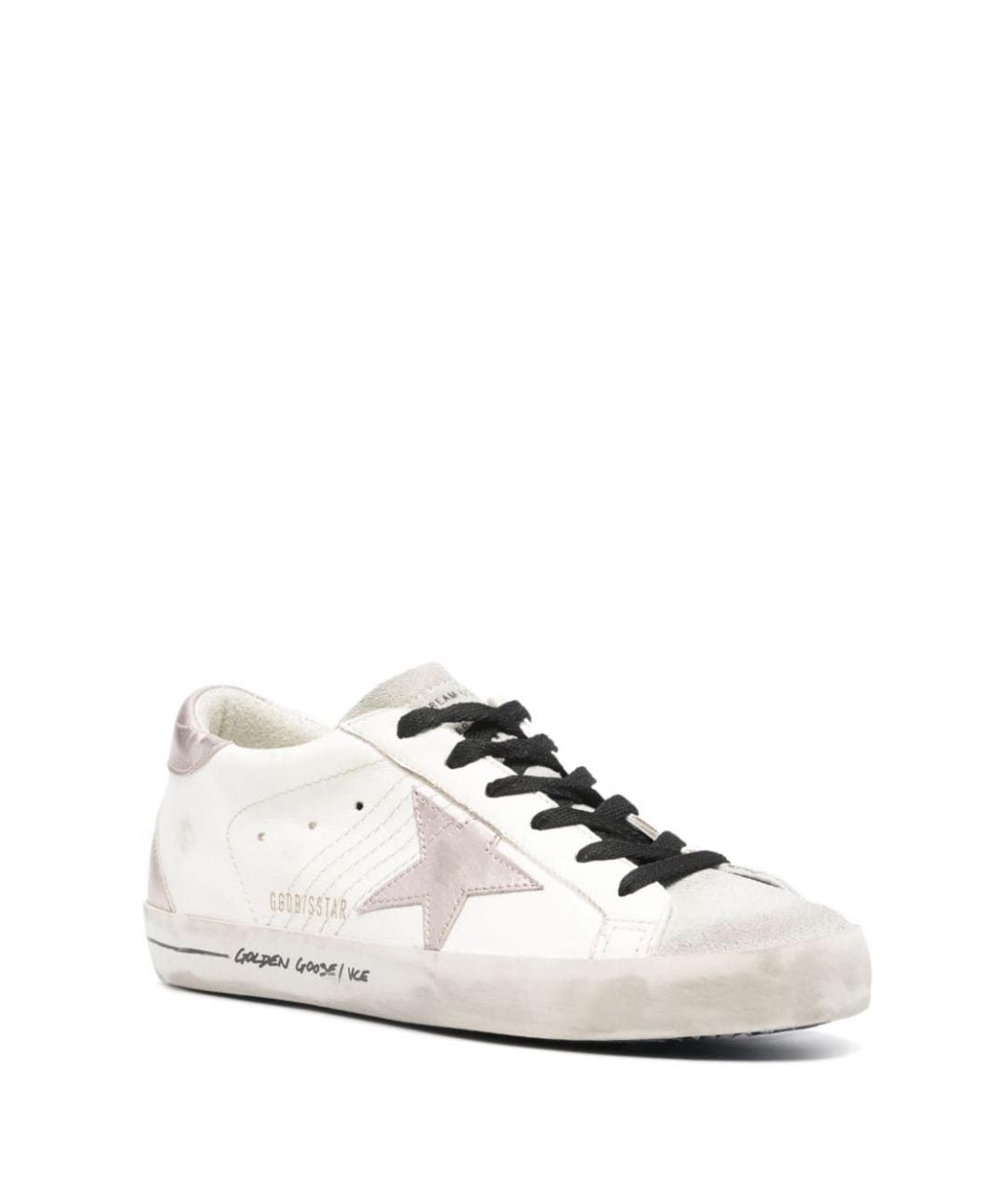 GOLDEN GOOSE DELUXE BRAND Белые кожаные кеды, фото 2