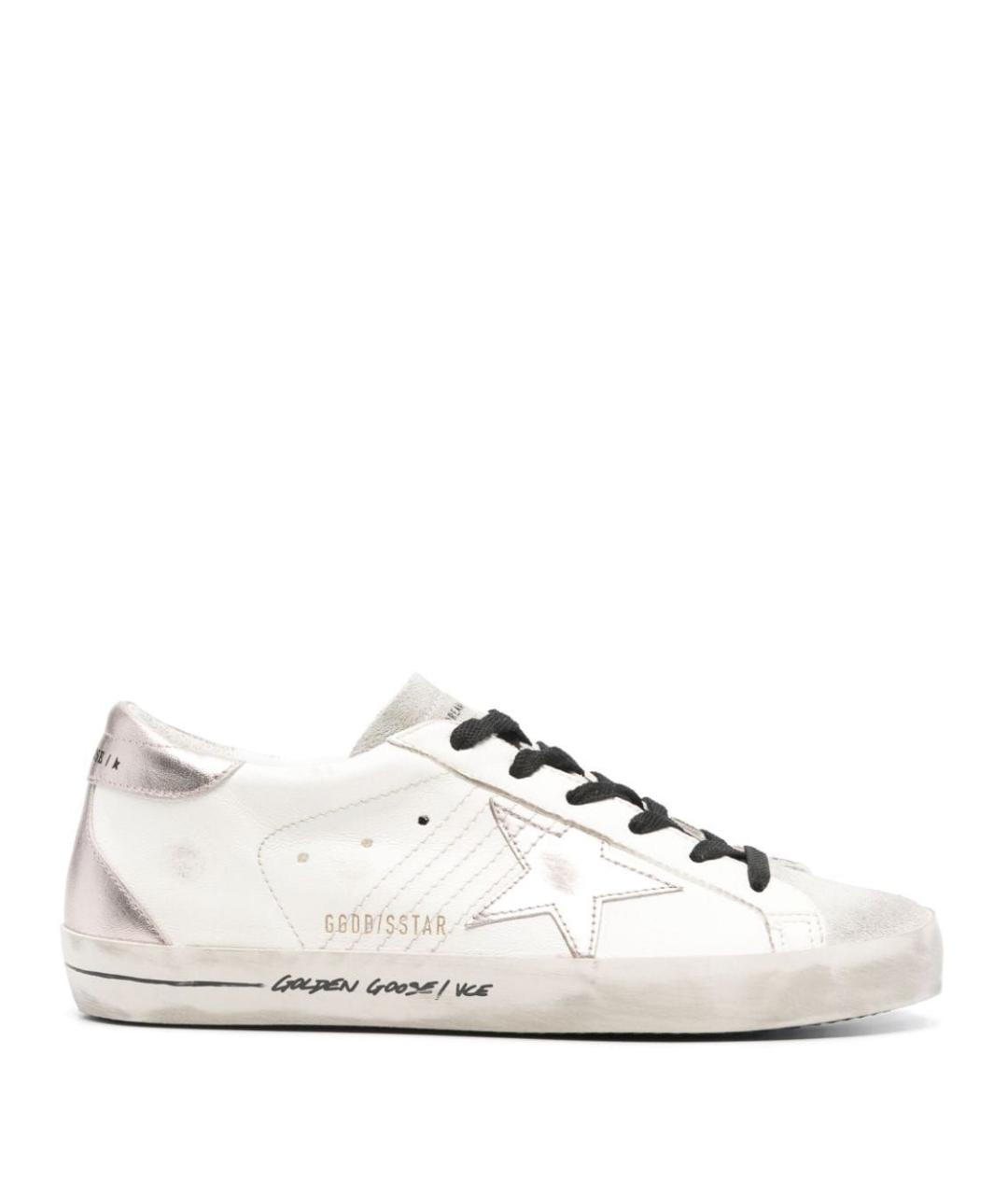 GOLDEN GOOSE DELUXE BRAND Белые кожаные кеды, фото 1