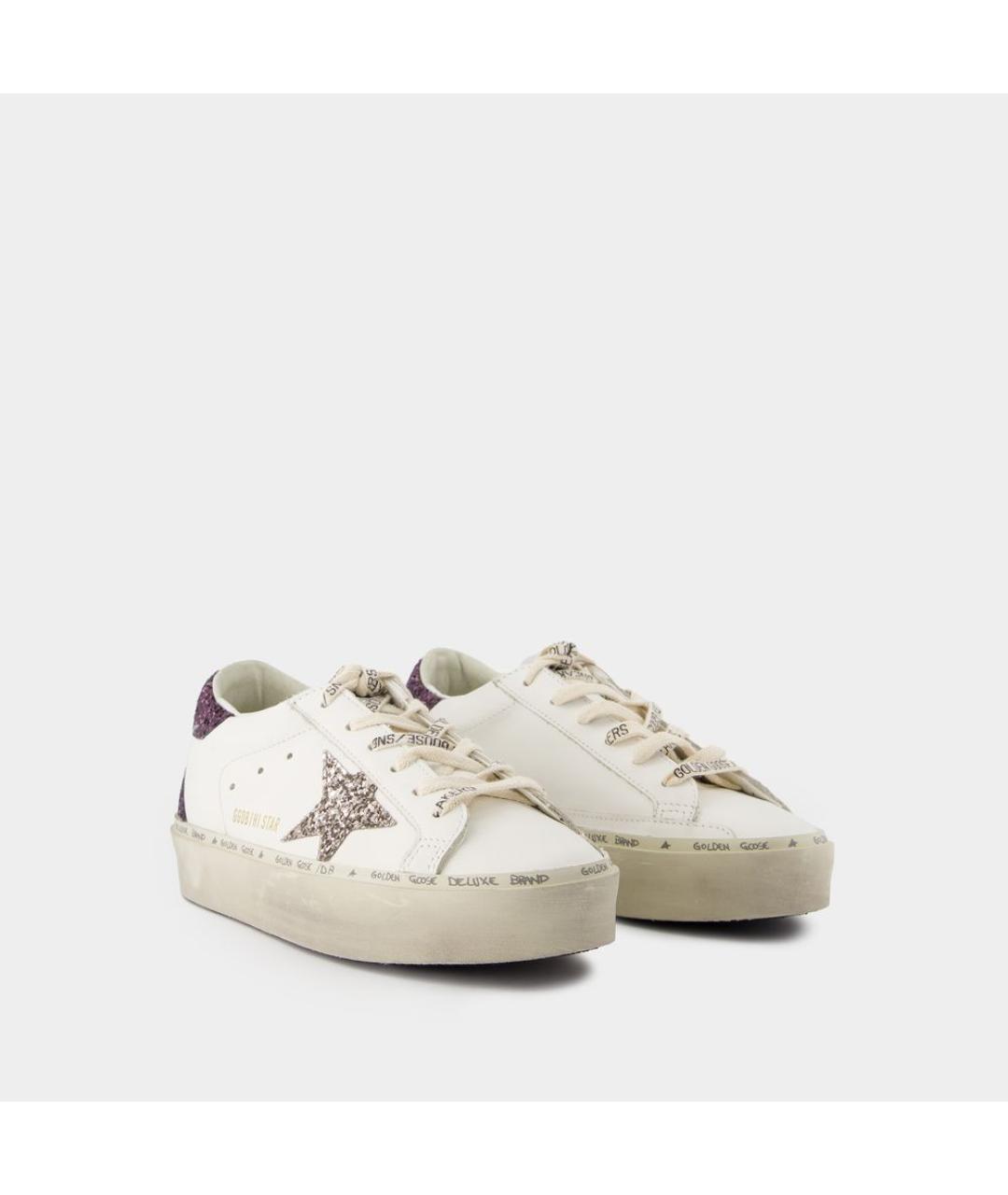 GOLDEN GOOSE DELUXE BRAND Белые кожаные кеды, фото 2